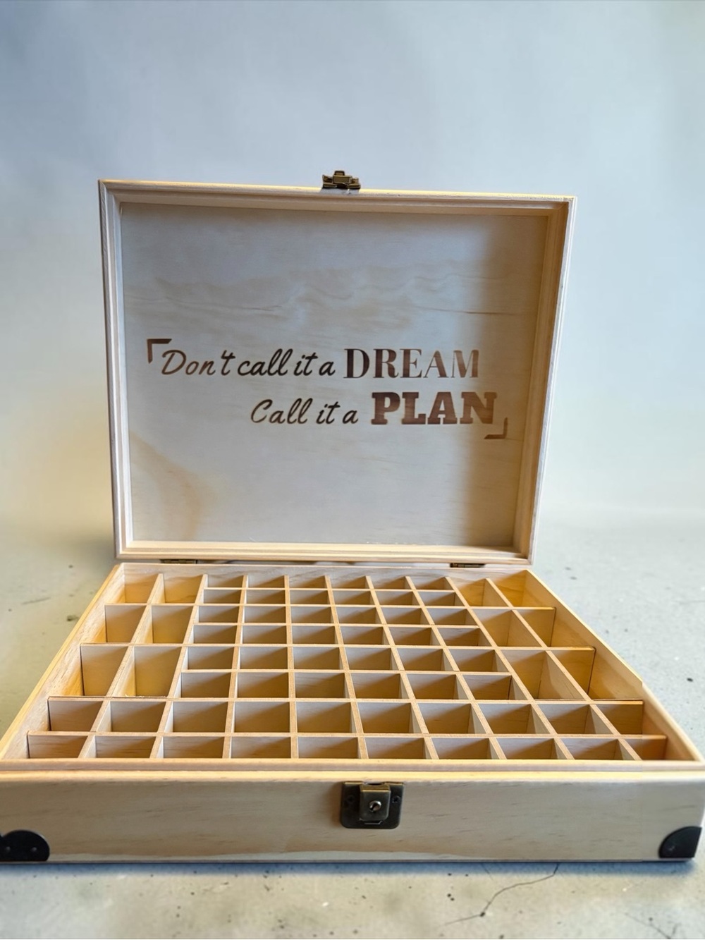 Wooden Essential Oil Storage Box - Natural
